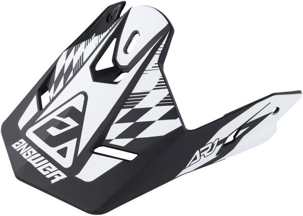 Answer AR1 Sweep Visor Black/White - 442920