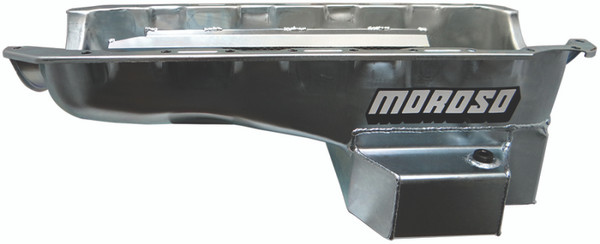 Moroso Chevrolet Big Block Mark IV/GM A Body Road Race Baffled Wet Sump 6.5qt 8in Steel Oil Pan - 20420