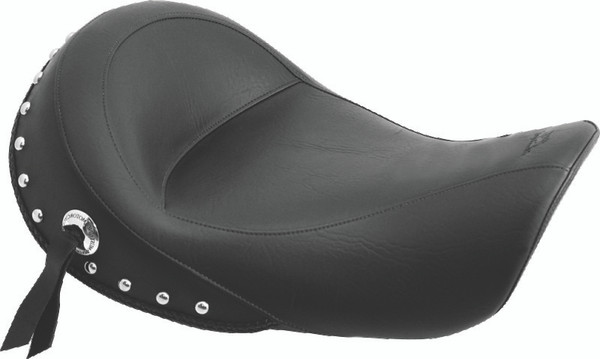 Mustang 06-17 Harley Dyna Standard Touring Solo Seat w/Studs - Black - 76106