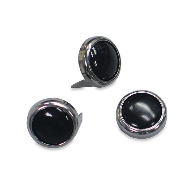 Mustang Studs 12.5mm (Bag of 10) - Black - 78089