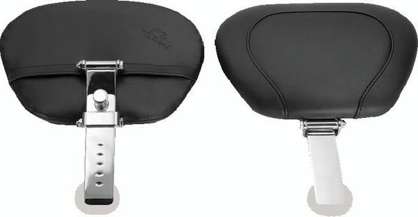 Mustang 06-17 Harley Dyna Wide Touring Solo Seat w/Driver Backrest w/Studs - Black - 79346