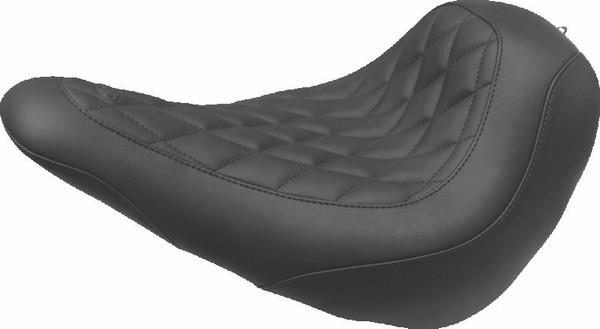 Mustang 18-21 Harley Low Rider, Sport Glide Wide Tripper Solo Seat Diamond Stitch - Black - 83044