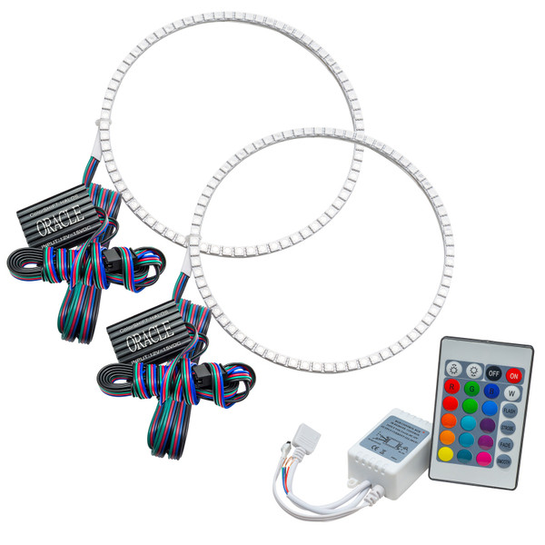 Oracle Jeep Wrangler JL/JT LED Surface Mount Headlight Halo Kit - w/ Simple Controller SEE WARRANTY - 1214-504