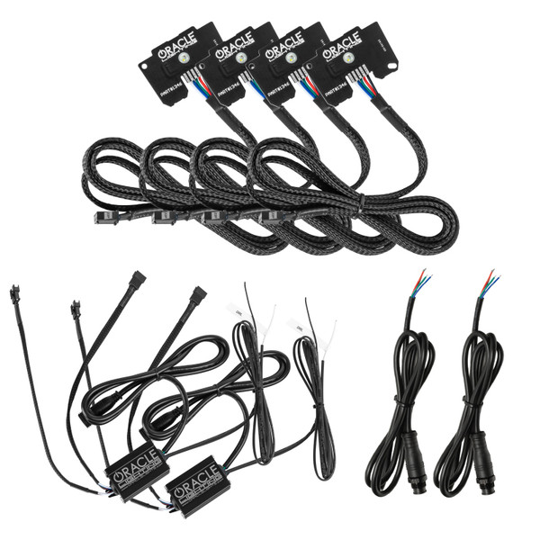 Oracle Jeep Wrangler JL/Gladiator JT RGB+W Headlight DRL Kit - ColorSHIFT w/o Cntrl SEE WARRANTY - 1346-334