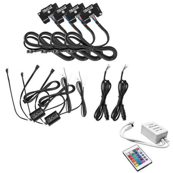 Oracle Jeep Wrangler JL/JT RGB+W Headlight DRL  Kit - ColorSHIFT w/ Simple Controller SEE WARRANTY - 1346-504