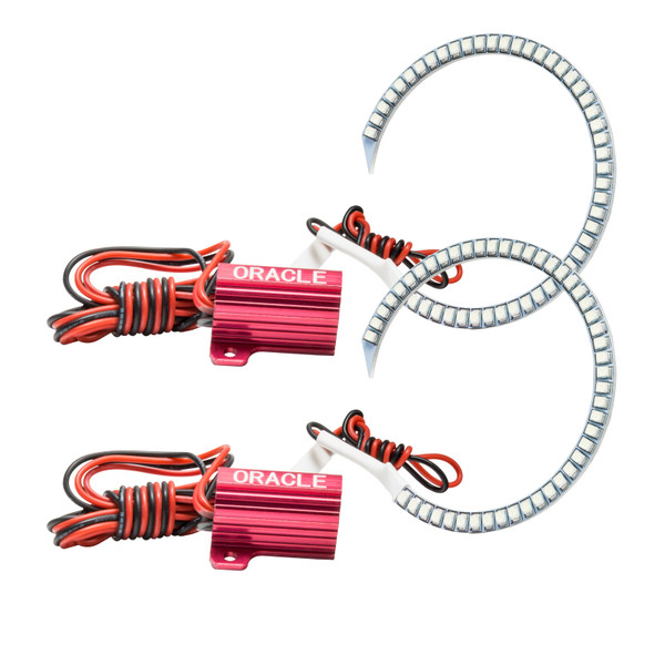 Oracle 18-21 Ford Mustang LED Headlight Halo Kit - Red SEE WARRANTY - 1347-003