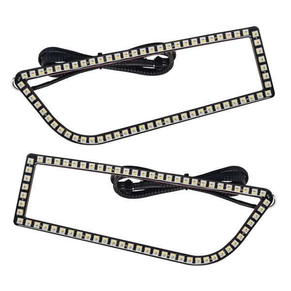 Oracle 1421 Polaris RZR 900/1000 Turbo Dynamic RGB+A Seq Turn Signal Headlight Halo KitSEE WARRANTY - 1439-332