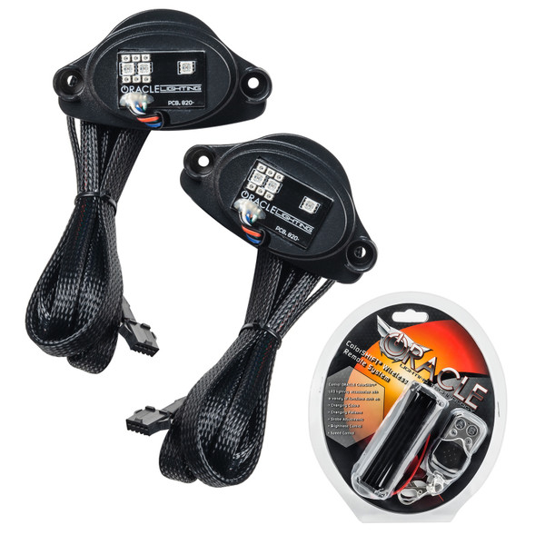 Oracle 20-21 Chevy Corvette C8 RGB+A Headlight DRL Upgrade Kit - ColorSHIFT - RF SEE WARRANTY - 1442-330