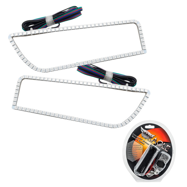 Oracle 14-21 POLARIS RZR 1000 XP Headlight Halo Kit - ColorSHIFT SEE WARRANTY - 2359-330