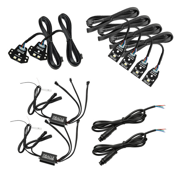 Oracle 15-21 Dodge Charger RGB+W Headlight DRL Upgrade Kit - ColorSHIFT+W SEE WARRANTY - 2394-339