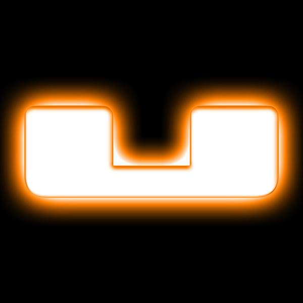 ORACLE Lighting Universal Illuminated LED Letter Badges - Matte Wht Surface Finish - U SEE WARRANTY - 3140-U-005