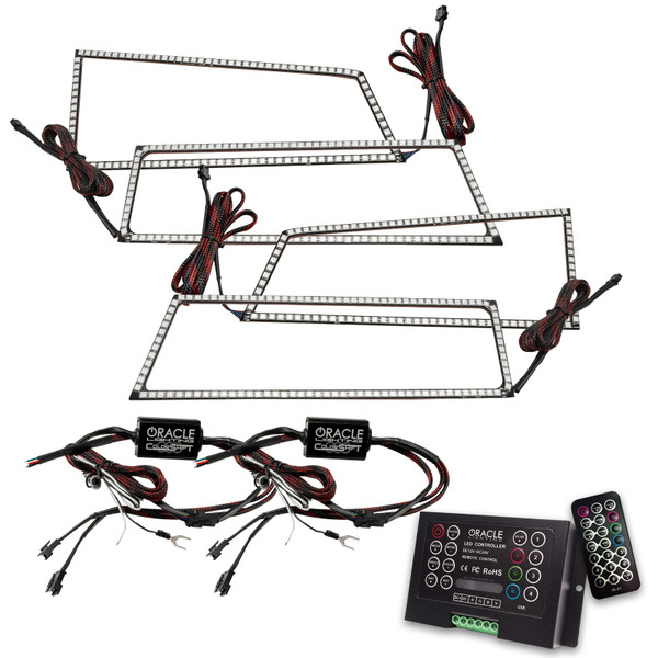 Oracle Chevrolet Silverado 03-06 Square Halo Kit - ColorSHIFT w/ 2.0 Controller SEE WARRANTY - 3959-333