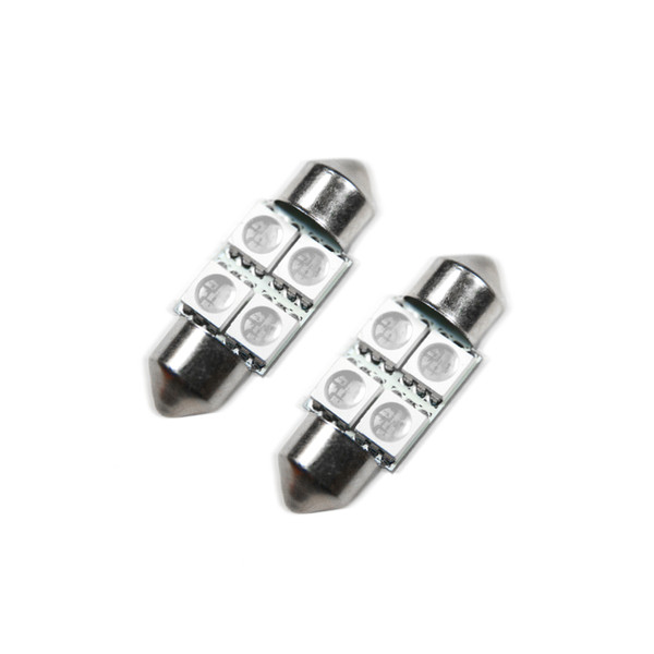 Oracle 33MM 4 LED 3-Chip Festoon Bulbs (Pair) - Blue SEE WARRANTY - 5203-002
