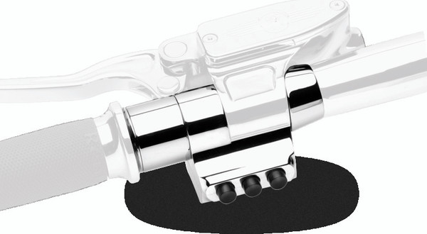 Performance Machine Switch Assy 3 Button Left Sd - Chrome - 0062-2033-CH