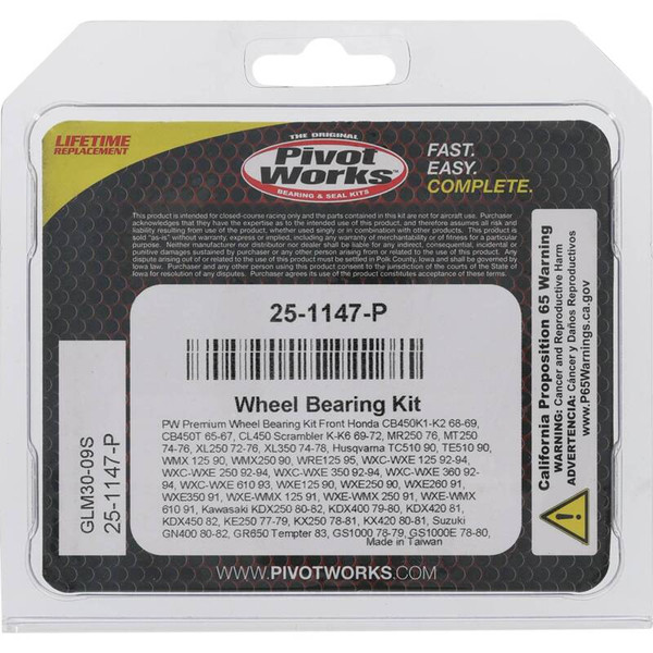 Pivot Works Pw Premium Wheel Bearing - 25-1147-P