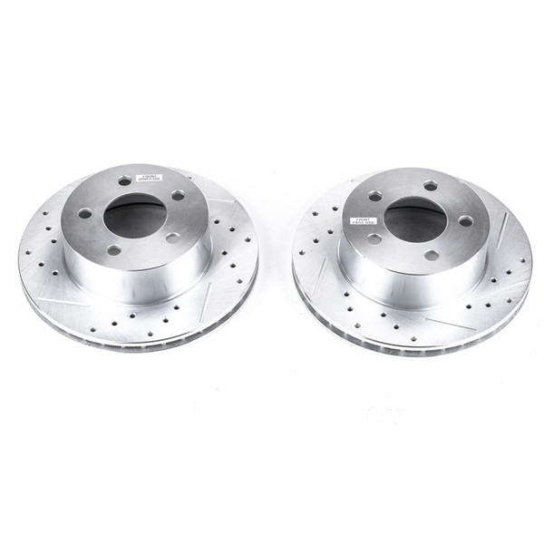 Power Stop 90-99 Jeep Cherokee Front Evolution Drilled & Slotted Rotors - Pair - AR8722XPR