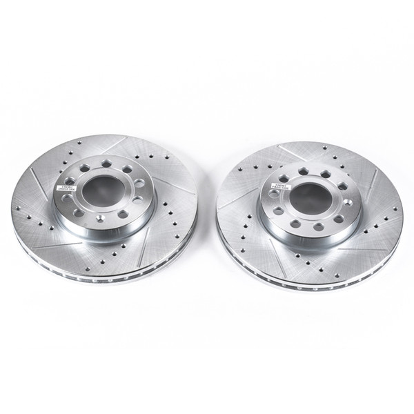 Power Stop 10-13 Audi A3 Front Evolution Drilled & Slotted Rotors - Pair - EBR830XPR