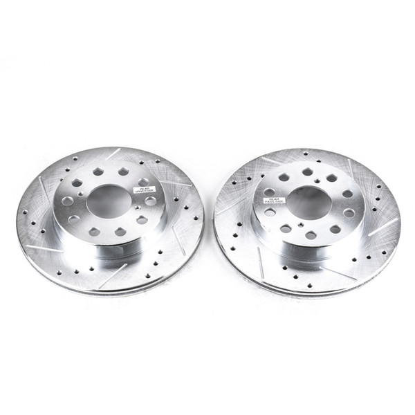 Power Stop 91-95 Toyota MR2 Rear Evolution Drilled & Slotted Rotors - Pair - JBR593XPR