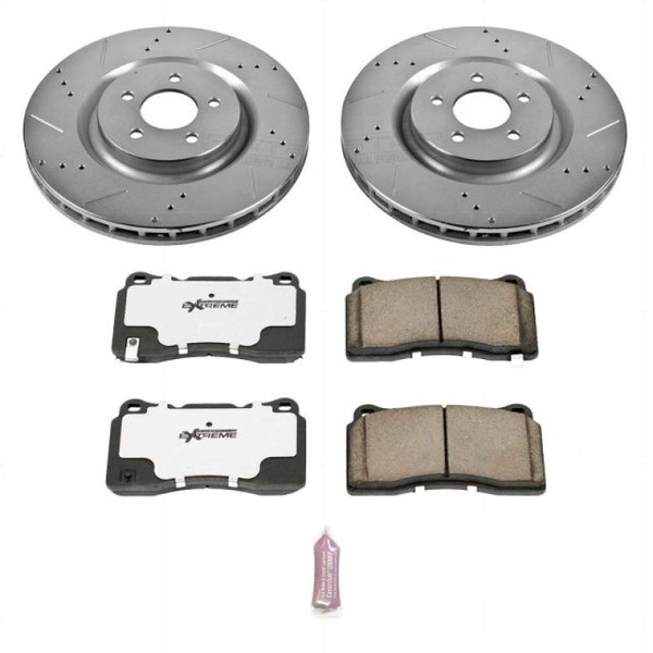 Power Stop 07-14 Ford Mustang Front Z26 Street Warrior Brake Kit - K4547-26