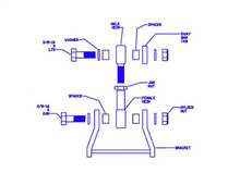 Progress Tech 01-05 Honda Civic Rear Sway Bar Adapter Kit - 65.1006