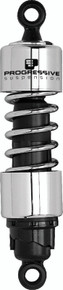 Progressive Harley 412 Series Shocks 12.0in - Chrome - 412-4079C