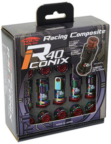 Project Kics 16+4 Locks Neocro R40 Iconix W/ Plastic Cap (Black) - 12X1.25 - WRIF13NK