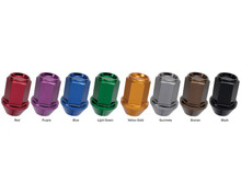 Project Kics 12x1.50 Black Leggdura Racing Shell Type Lug Nut - 1pc - WZLN1B