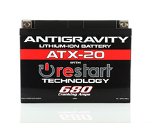 Antigravity YTX20 Lithium Battery w/Re-Start - AG-ATX20-RS
