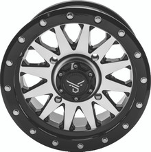 QuadBoss Wagon 14X7 4+3 4/156 Black Machined - 608554