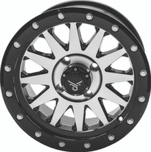 QuadBoss Wagon 14X7 - 5+2 - 4/110 - Black Machined - 608556