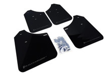 Rally Armor 02-07 Subaru WRX/STI/RS/2.5i (Wagons Req. Mod.) Black UR Mud Flap w/Grey Logo - MF1-UR-BLK/GRY