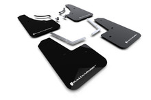 Rally Armor 23-25 Mazda CX-50 (Will Not Fit CX-5) Black UR Mud Flap W/White Logo - MF107-UR-BLK-WH
