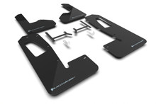 Rally Armor 22-25 Rivian R1S Black UR Mud Flap w/Light Blue Logo - MF108-UR-BLK-ABL