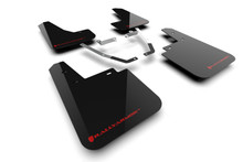 Rally Armor 24-25 Subaru Crosstrek (Wilderness Only) Black UR Mud Flap W/Red Logo - No Drilling Req - MF116-UR-BLK-RD