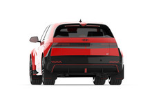 Rally Armor 2025 Hyundai Ioniq 5 N Black Mud Flap w/Red Logo - MF117-UR-BLK-RD