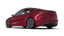 Rally Armor 24-25 Tesla Model 3 Highland Black UR Mud Flap Red Logo - MF122-UR-BLK-RD