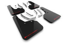 Rally Armor 2025 Hyundai Tucson ICE XRT Black UR Mud Flap - Red Logo - MF125-UR-BLK-RD
