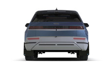 Rally Armor 2025 Hyundai Ioniq 5 PE Blk Mud Flap w/Light Blue Battery Logo - MF137-BAT-BLK-PBL