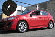 Rally Armor 10-13 Mazda3/Speed3 (Hatch/Sedan) Black UR Mud Flap w/Red Logo - MF17-UR-BLK/RD