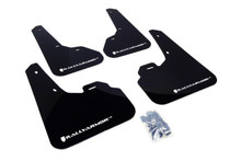 Rally Armor 10-13 Mazda3/Speed3 (Hatch/Sedan) Black UR Mud Flap w/White Logo - MF17-UR-BLK/WH