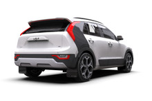 Rally Armor 23-25 Kia Niro SG2 Black UR Mud Flap Dark Grey Logo - MF21-UR-BLK-DGRY