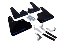 Rally Armor 12-16 Subaru Impreza 4D/5D Black UR Mud Flap w/Blue Logo - MF22-UR-BLK/BL