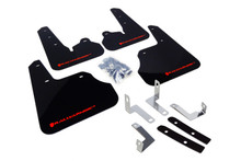 Rally Armor 12-16 Subaru Impreza 4D/5D Black UR Mud Flap w/Red Logo - MF22-UR-BLK/RD