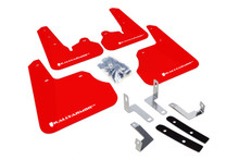 Rally Armor 12-16 Subaru Impreza 4D/5D Red UR Mud Flap w/White Logo - MF22-UR-RD/WH