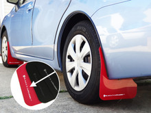 Rally Armor 12-16 Subaru Impreza 4D/5D Red UR Mud Flap w/White Logo - MF22-UR-RD/WH
