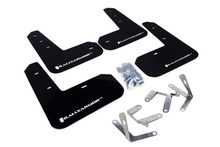 Rally Armor 13-17 Subaru BRZ/Toyota FR-S Black UR Mud Flap w/White Logo - MF23-UR-BLK/WH