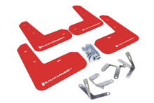 Rally Armor 13-17 Subaru BRZ/Toyota FR-S Red UR Mud Flap w/White Logo - MF23-UR-RD/WH