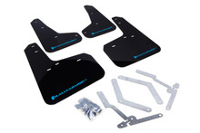 Rally Armor 12-19 Ford Focus ST / 16-19 RS Black UR Mud Flap w/Nitrous Blue Logo - MF27-UR-BLK/NB