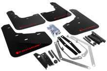 Rally Armor 13-19 Ford Fiesta ST Black UR Mud Flap w/Red Logo - MF29-UR-BLK/RD
