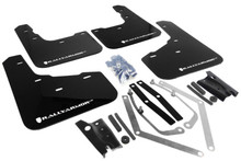 Rally Armor 13-19 Ford Fiesta ST Black UR Mud Flap w/White Logo - MF29-UR-BLK/WH